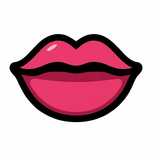 Closed mouth.
In-Game asset.  2d.  High contrast.  No shadows