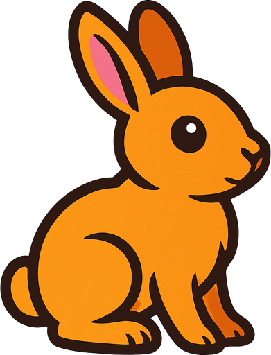 conejo.
In-Game asset.  2d.  High contrast.  No shadows