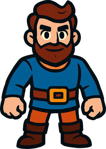 Karekter insan.
In-Game asset.  2d.  High contrast.  No shadows