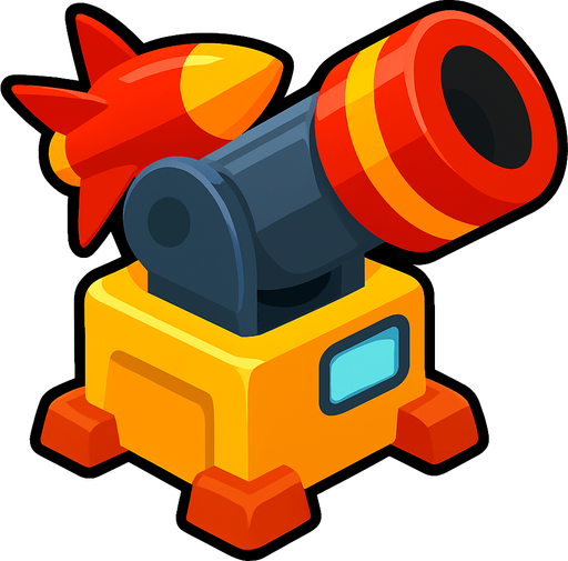Missile launcher BTD6.
In-Game asset.  2d.  High contrast.  No shadows