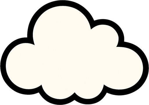 nube.
In-Game asset.  2d.  High contrast.  No shadows