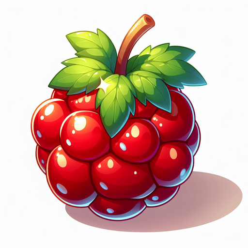 fruit shiny anime, no face

Single Game Texture. In-Game asset. 2d. Blank background. High contrast. No shadows.