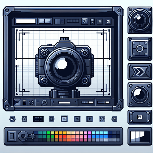 create a cameraView.
Single Game Texture.  In-Game asset.  2d.  Blank background.  High contrast.  No shadows