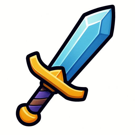 Sword.
In-Game asset.  2d.  High contrast.  No shadows
