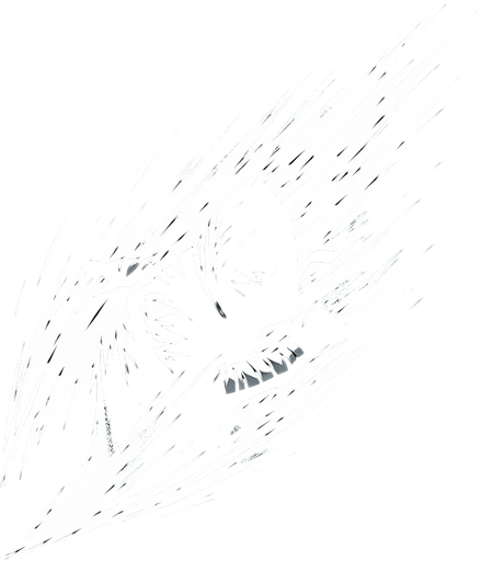 trace blanche verticale d'un effet de coup de ninja