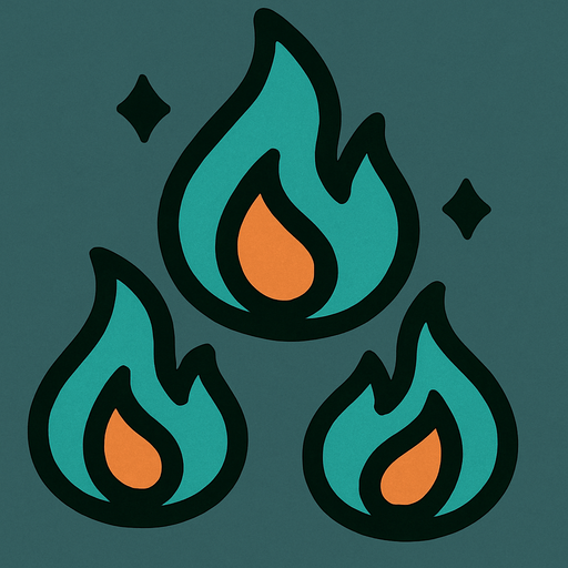 Three small ember