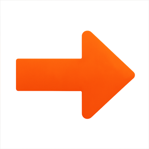 arrow pointing to the right like on a stock market ticker.
No shadows