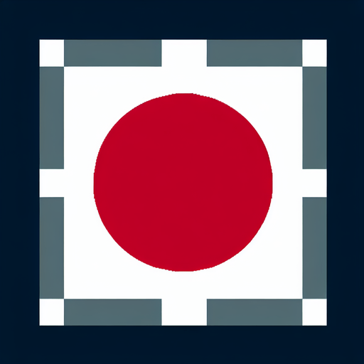 japan flag. simple. flat..
Single Game Texture. In-Game asset. 2d. Blank background. High contrast. No shadows.