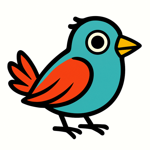 2d kuş.
In-Game asset.  2d.  High contrast.  No shadows