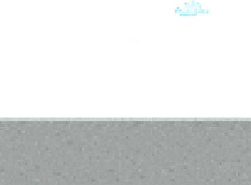 make the gray concrete shorter. make the clouds smaller, more realistic and less frequent.