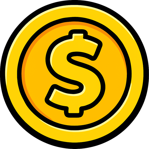 coin.
In-Game asset.  2d.  High contrast.  No shadows