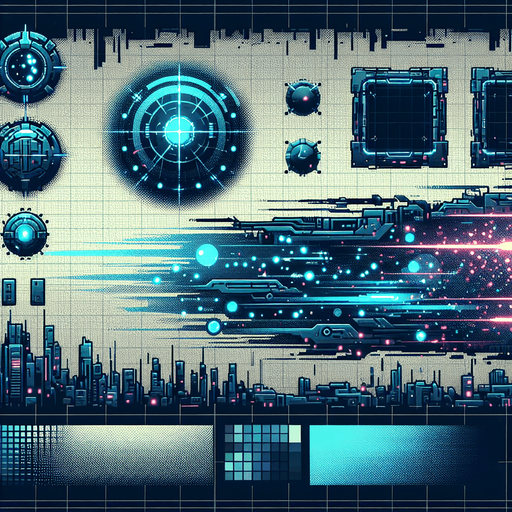 2d cyberpunk particle of a dash ability.
Single Game Texture. In-Game asset. 2d. Blank background. High contrast. No shadows.