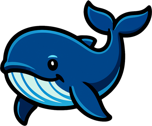 make a whale.
In-Game asset.  High contrast.  No shadows