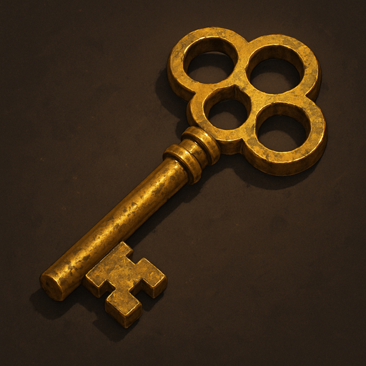 Old golden key.
In-Game asset