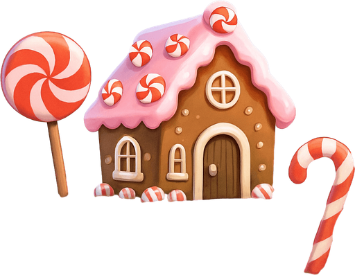 game background landscape with candies 