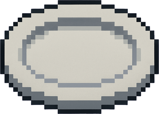 pixel art plate.
In-Game asset.  2d.  High contrast.  No shadows