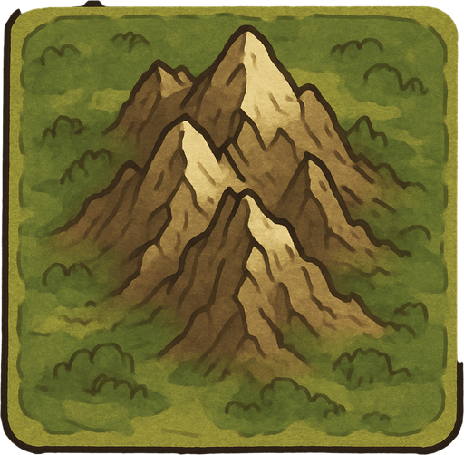 Mountain tile on top viewing.
In-Game asset.  2d