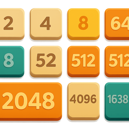2048 oyunu için içinde sayılar yazan kutucuklar oluştur