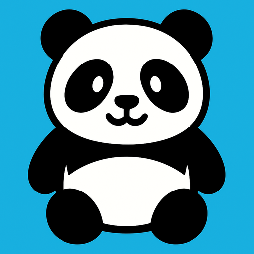 Panda.
In-Game asset.  2d.  High contrast.  No shadows
