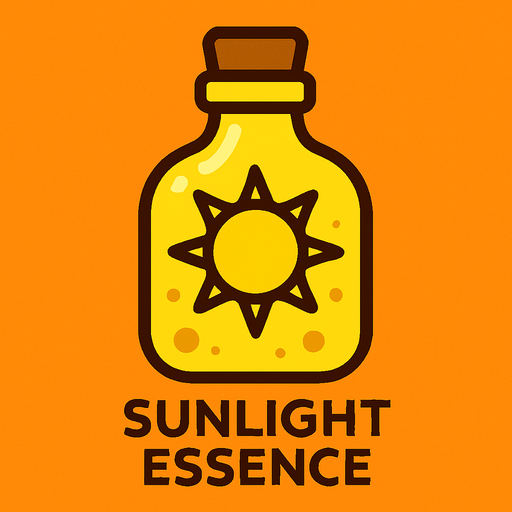 sunlightEssence.
In-Game asset.  2d.  High contrast.  No shadows