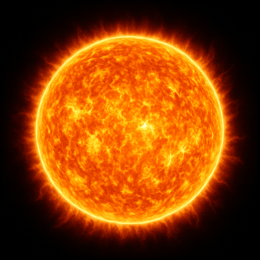 realistic sun.
In-Game asset.  2d.  High contrast.  No shadows
