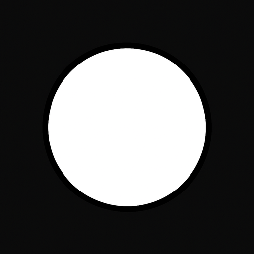 A white ball.
In-Game asset.  2d.  High contrast.  No shadows