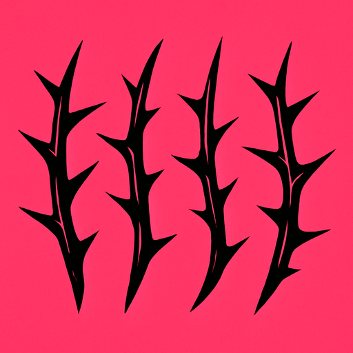 dikenler.
In-Game asset.  2d.  High contrast.  No shadows