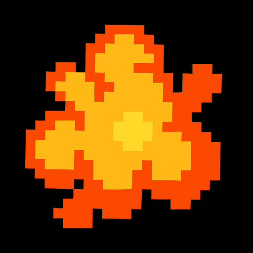 Disappear smoke pixel.
In-Game asset.  2d.  High contrast.  No shadows