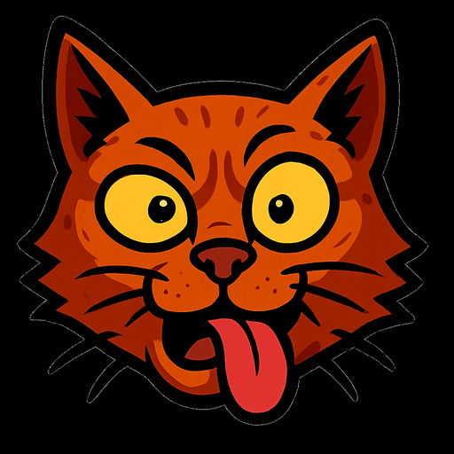 make this cat expression goes silly but angry