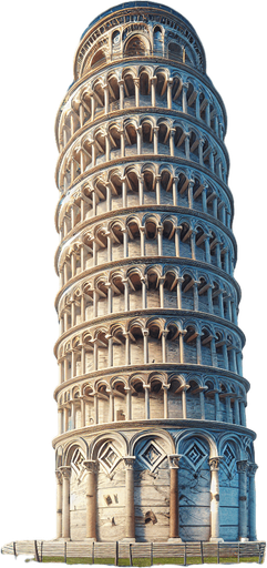 Phototrealistic Leaning Tower of Pisa