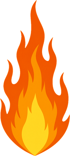 rocket flame but only flame.
In-Game asset.  2d.  High contrast.  No shadows