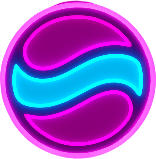 Neon ball.
In-Game asset.  2d.  High contrast.  No shadows