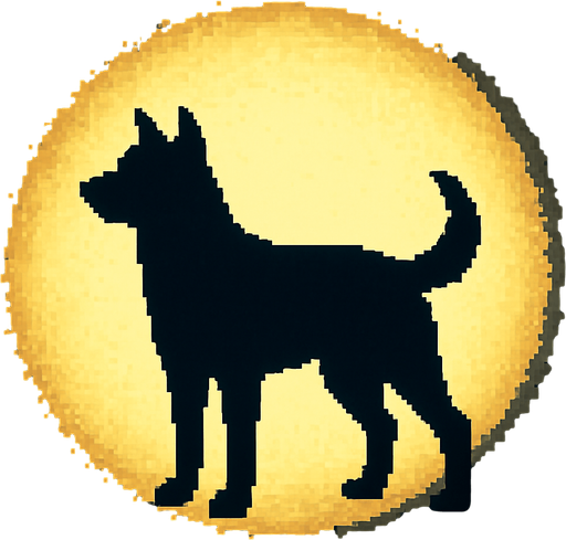 Cambia al guardia por la silueta de un perro