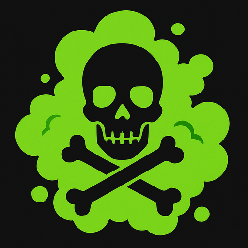 the green fatal gas.
In-Game asset.  2d.  High contrast.  No shadows. real