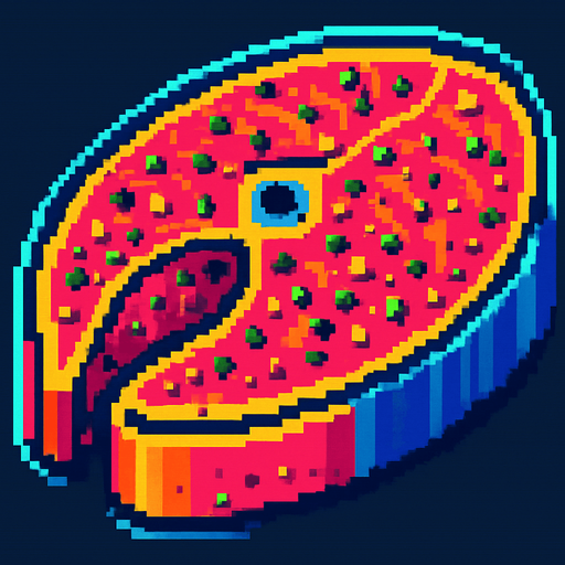 This fish steak with spices added to.