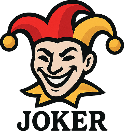 A graphic for the center of a joker card.
