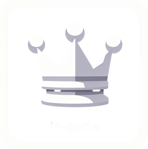 White crown.
Single Game Texture.  In-Game asset.  2d.  Blank background.  High contrast.  No shadows