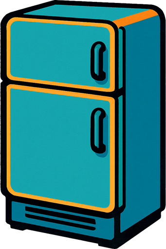 Frigo.
In-Game asset.  2d.  High contrast.  No shadows