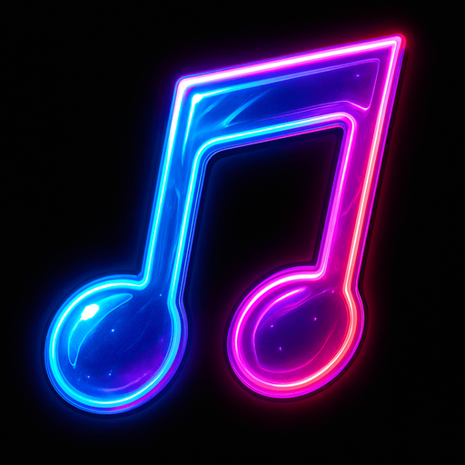 a musical note thats bright and neon thats also really cool looking.
In-Game asset.  2d.  High contrast.  No shadows