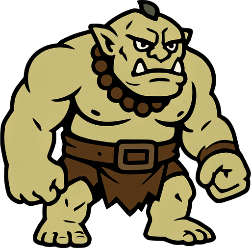 Ogro.
In-Game asset.  2d.  High contrast.  No shadows