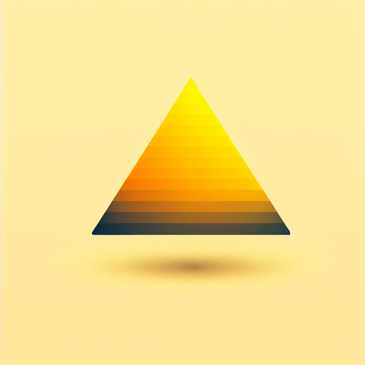 yellow colored triangle with a gradiant.
Single Game Texture. In-Game asset. 2d. Blank background. High contrast. No shadows.