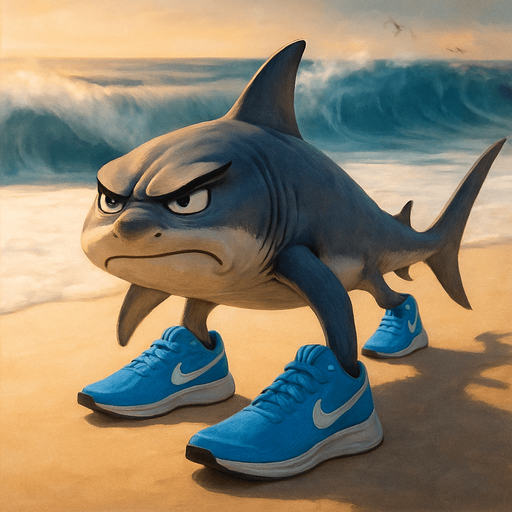 Shark with angry brows