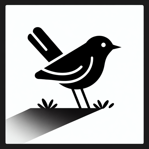 Bird.
Single Game Texture. In-Game asset. 2d. Blank background. High contrast. No shadows.