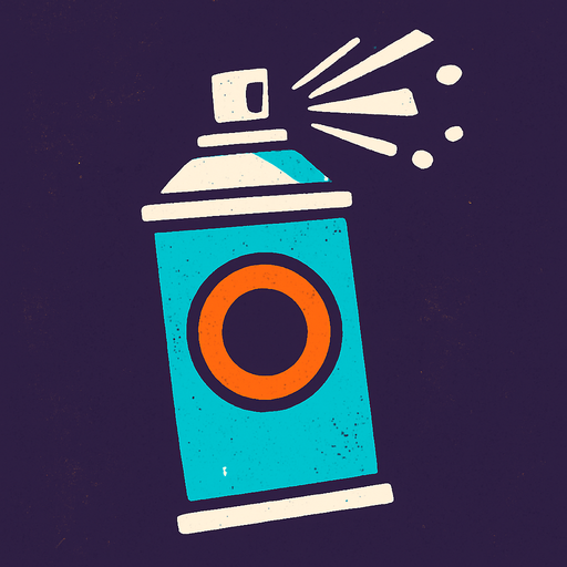 Sprey.
In-Game asset.  2d.  High contrast.  No shadows
