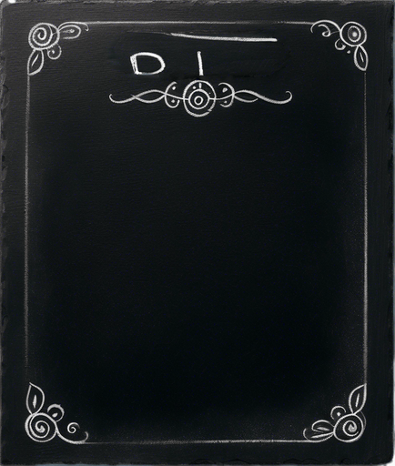 "RULES" handwritten in chalk