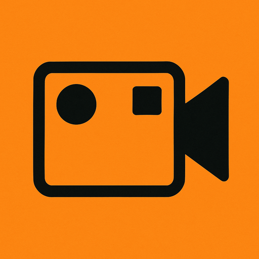 record video logo with not text.
In-Game asset.  2d.  High contrast.  No shadows