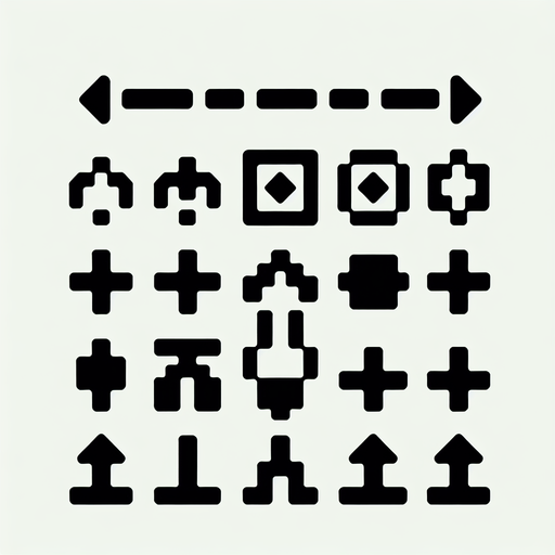 Power up symbols.
Single Game Texture.  In-Game asset.  2d.  Blank background.  High contrast.  No shadows