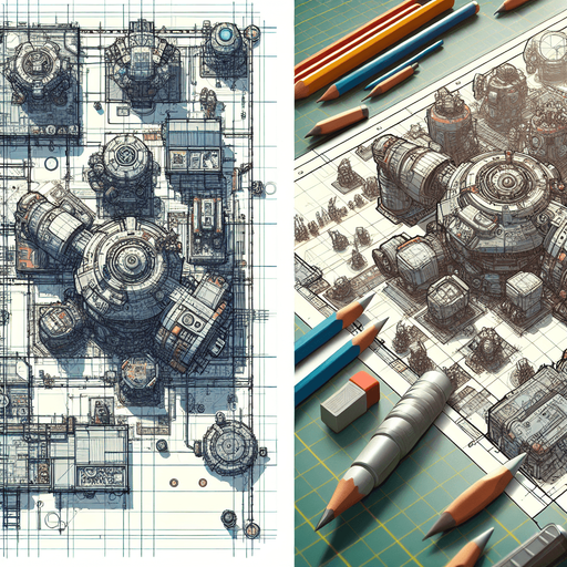 Ensure that the image is created with a top-down perspective, meaning the viewer is looking directly down onto the scene. This involves drawing objects as if they are being viewed from above.
Objects should be oriented to show their tops. For example, robots might be shown with their heads at the top and feet at the bottom..
Single Game Texture. In-Game asset. 2d. Blank background. High contrast. No shadows.