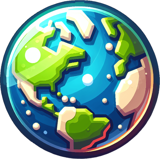 O planeta Terra fundo png.
Single Game Texture. In-Game asset. 2d. Blank background. High contrast. No shadows.