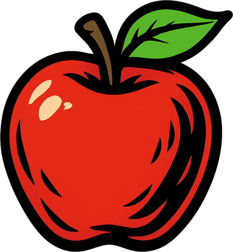 make the apple.
In-Game asset.  2d.  High contrast.  No shadows
